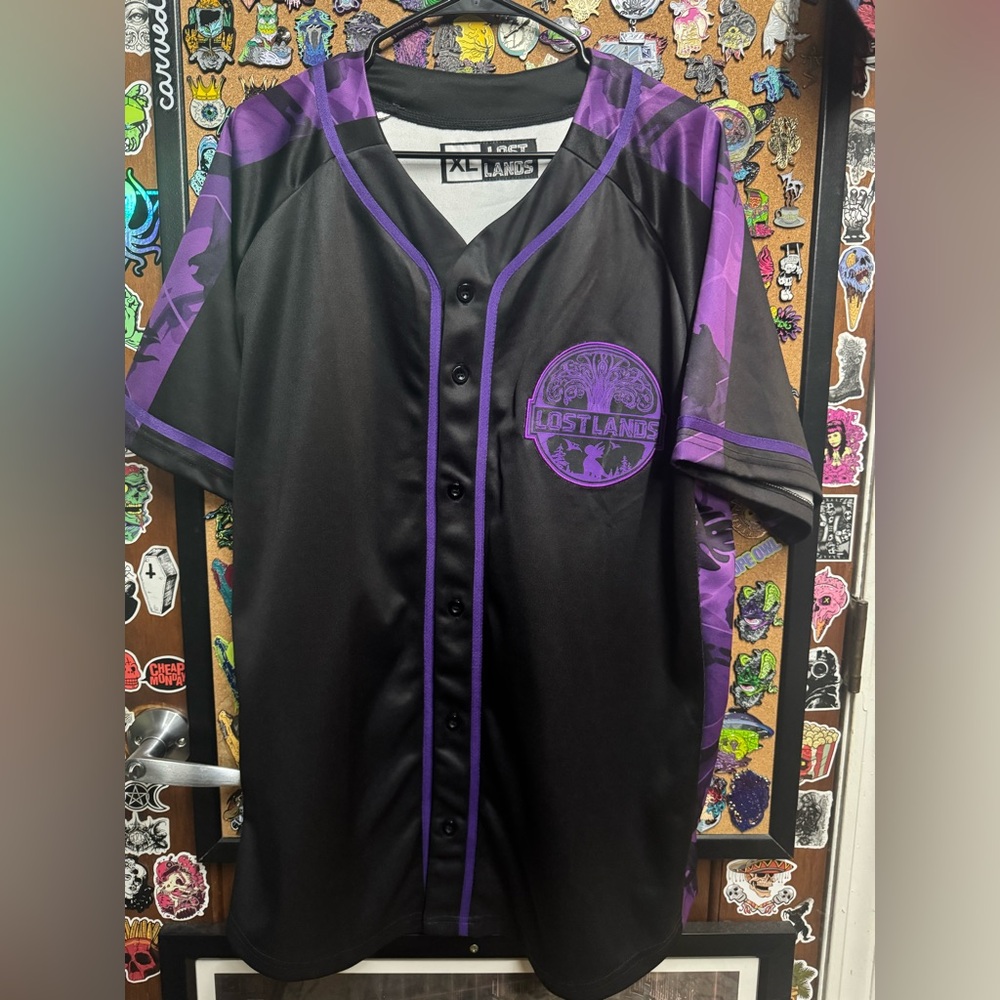 Lost Lands 2019 Black and Purple Baseball Jersey